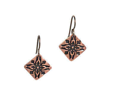 Acorns Copper Earrings
