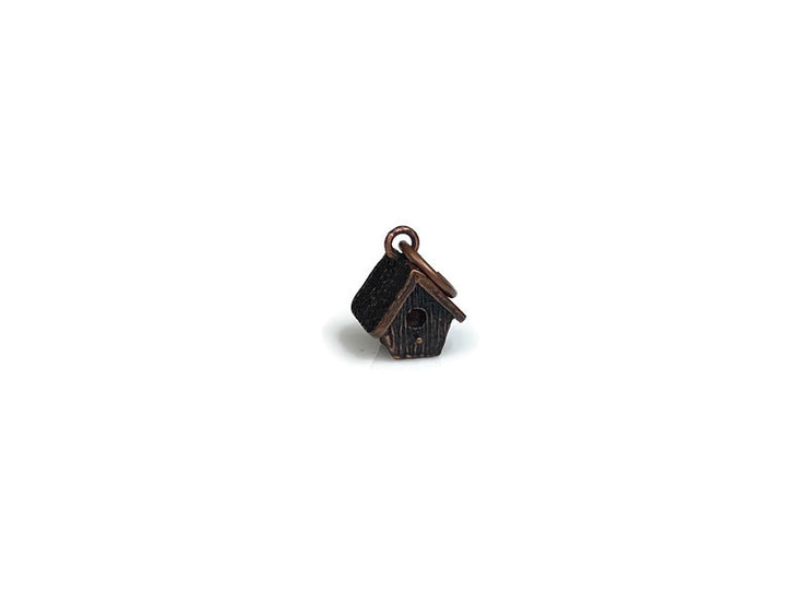 Birdhouse Charm Copper