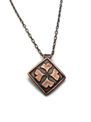Ginkgo Leaves Bronze or Copper Pendant