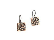 Glasgow Rose Copper Earrings