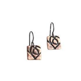 Glasgow Rose Copper Earrings