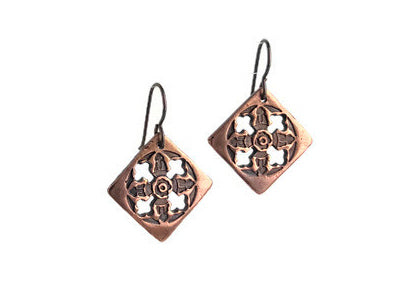 Inertia Copper Earrings