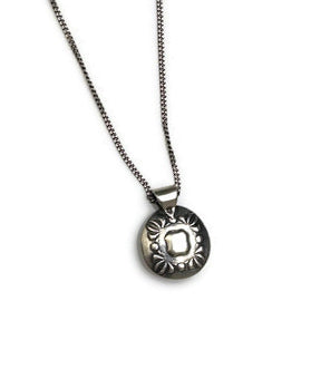 Oasis Silver Lentil Pendant