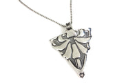 Pointed Lily Silver Pendant