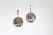 Tree of Life Earrings Bronze