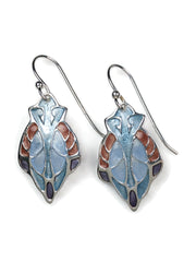 Sugaree Silver Enamel Earrings