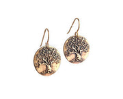 Tree of Life Earrings Bronze