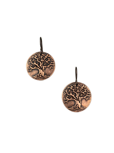 Tree of Life Earrings Copper