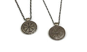 Viking Compass Vegvisir Bronze or Copper Pendant