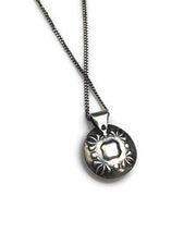 Oasis Silver Lentil Pendant